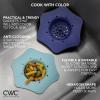 COOK WITH COLOR Kitchen Sink Strainer, Silicone, Flexible Sink Strainer, Sink Drain Strainer, Black/Charcoal(Blue/ Teal)