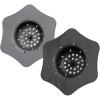 COOK WITH COLOR Kitchen Sink Strainer, Silicone, Flexible Sink Strainer, Sink Drain Strainer, Black/Charcoal(Black/Charcoal)