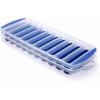 COOK WITH COLOR 2 Pack Ice Cube Tray for Water Bottles – Easy Release, Durable and Flexible Silicone Ice Stick Tray for Bottles, Sports Drinks and Soda – 20 Stick Capacity (Blue)