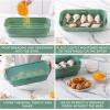 COOK WITH COLOR Collapsible Batter Bowl – Mess Free Breading Shaker Container – Great for Fried Fish, Fried Chicken, Onion Rings, Wings & More, Sage(Sage)