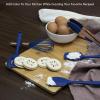 COOK WITH COLOR Silicone Cooking Utensils, Kitchen Utensil Set, Easy to Clean Silicone Kitchen Utensils, Cooking Utensils for Nonstick Cookware, Kitchen Gadgets Set, Mini, Aqua(Navy)