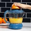 COOK WITH COLOR Citrus Juicer: Effortlessly Squeeze Fresh Juice with 1-Touch Dual Direction Pulse Operation – 25 Watt, 4 Cup, Blue