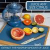 COOK WITH COLOR Citrus Juicer: Effortlessly Squeeze Fresh Juice with 1-Touch Dual Direction Pulse Operation – 25 Watt, 4 Cup, Blue