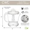 COOK WITH COLOR Citrus Juicer: Effortlessly Squeeze Fresh Juice with 1-Touch Dual Direction Pulse Operation – 25 Watt, 4 Cup, Cream