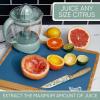 COOK WITH COLOR Citrus Juicer: Effortlessly Squeeze Fresh Juice with 1-Touch Dual Direction Pulse Operation – 25 Watt, 4 Cup, Green