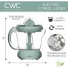 COOK WITH COLOR Citrus Juicer: Effortlessly Squeeze Fresh Juice with 1-Touch Dual Direction Pulse Operation – 25 Watt, 4 Cup, Green