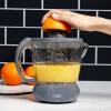 COOK WITH COLOR Citrus Juicer: Effortlessly Squeeze Fresh Juice with 1-Touch Dual Direction Pulse Operation – 25 Watt, 4 Cup, Grey