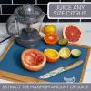 COOK WITH COLOR Citrus Juicer: Effortlessly Squeeze Fresh Juice with 1-Touch Dual Direction Pulse Operation – 25 Watt, 4 Cup, Grey