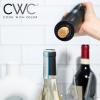 COOK WITH COLOR Electric Wine Opener Set, Battery-Operated Automatic Corkscrew for Effortless Wine Uncorking, Black
