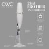 COOK WITH COLOR Ultra-High-Speed Egg Beater with Double Whisk and Detachable Milk frother – Includes Convenient Stand, Creme(Sand)