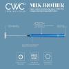Cook with Color Handheld Milk Frother – Portable Electric Drink Mixer, Coffee Foamer, and Hand Blender, Blue