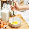 Cook with Color Handheld Milk Frother – Portable Electric Drink Mixer, Coffee Foamer, and Hand Blender, Green