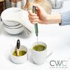 Cook with Color Handheld Milk Frother – Portable Electric Drink Mixer, Coffee Foamer, and Hand Blender, Green