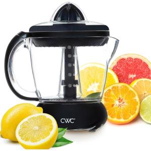 COOK WITH COLOR Citrus Juicer: Effortlessly Squeeze Fresh Juice with 1-Touch Dual Direction Pulse Operation – 25 Watt, 4 Cup, Black