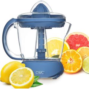 COOK WITH COLOR Citrus Juicer: Effortlessly Squeeze Fresh Juice with 1-Touch Dual Direction Pulse Operation – 25 Watt, 4 Cup, Blue