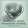 COOK WITH COLOR 12 Pc Glass Mixing Bowl Set with Lids – Borosilicate Glass Nesting Bowls for Cooking, Baking and Meal Prep, Colored Green(Colored Green)