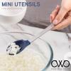 COOK WITH COLOR MINI Kitchen Utensil Set- Stainless Steel Handles with Silicone Kitchen Tools, 3 Piece Set, Navy