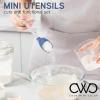 COOK WITH COLOR MINI Kitchen Utensil Set- Stainless Steel Handles with Silicone Kitchen Tools, 6 Piece Set, Navy