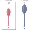 Cook With Color Kitchen Utensil Set – Silicone Kitchen Tools, Whisk, Tong, Spatula, Spoonula and Spoon, Pink and Navy