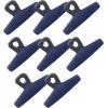 COOK WITH COLOR Bag Clips – Wide Heavy Duty, Large for Food Storage with Air Tight Seal Grip, Pack of 8, White(Blue)