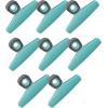 COOK WITH COLOR Bag Clips – Wide Heavy Duty, Large for Food Storage with Air Tight Seal Grip, Pack of 8, White(Teal)