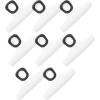 COOK WITH COLOR Bag Clips – Wide Heavy Duty, Large for Food Storage with Air Tight Seal Grip, Pack of 8, White(White)