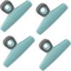 COOK WITH COLOR Bag Clips – Wide Heavy Duty, Large for Food Storage with Air Tight Seal Grip, Pack of 8, White(Teal)
