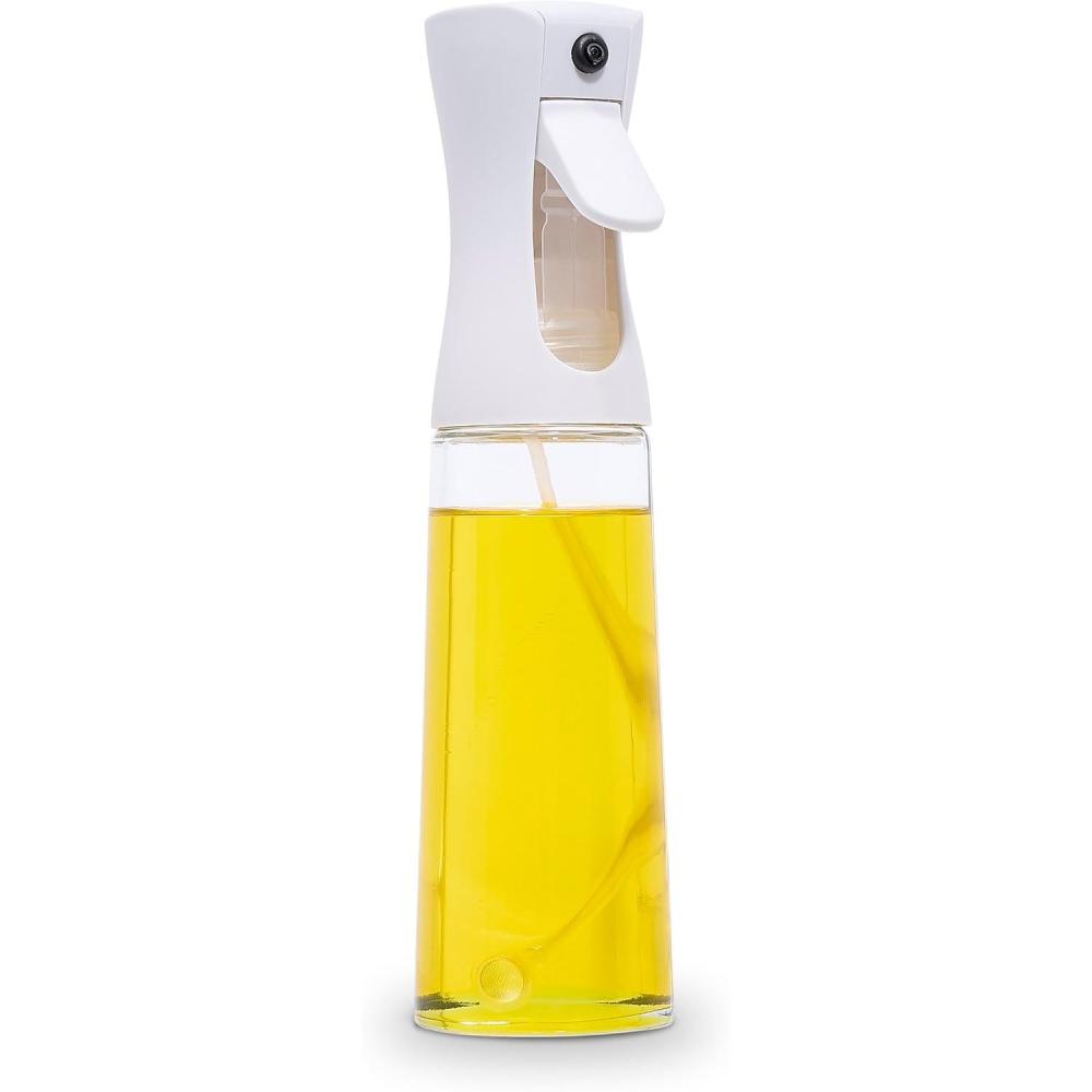 image:imageCOOK WITH COLOR Glass Oil Sprayer for Cooking BBQ Salad Olive Oil Spray Bottle with NonSlip Handle Oil Sprayer Bottles for Healthy Eating GreyGrey