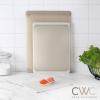 COOK WITH COLOR Extra Large Cutting Board Set, Jumbo-Sized Boards with Rubber Border for Enhanced Cooking Experience, 3-Piece, Grey(Brown Solid)