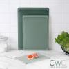 COOK WITH COLOR Extra Large Cutting Board Set, Jumbo-Sized Boards with Rubber Border for Enhanced Cooking Experience, 3-Piece, Grey(Dark Sage Solid)