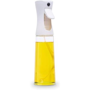 COOK WITH COLOR Glass Oil Sprayer for Cooking, BBQ, Salad Olive Oil Spray Bottle with Non-Slip Handle, Oil Sprayer Bottles for Healthy Eating, Grey(Grey)