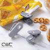 COOK WITH COLOR 10 Pc Bag Clips with Magnet- Food Clips, Chip Clips, Bag Clips for Food Storage with Air Tight Seal Grip, Snack Bags and Food Bags (Grey)(Grey)