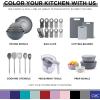 COOK WITH COLOR 10 Pc Bag Clips with Magnet- Food Clips, Chip Clips, Bag Clips for Food Storage with Air Tight Seal Grip, Snack Bags and Food Bags (Grey)(Grey)