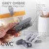 COOK WITH COLOR 10 Pc Bag Clips with Magnet- Food Clips, Chip Clips, Bag Clips for Food Storage with Air Tight Seal Grip, Snack Bags and Food Bags (Grey)(Grey)