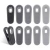 COOK WITH COLOR 10 Pc Bag Clips with Magnet- Food Clips, Chip Clips, Bag Clips for Food Storage with Air Tight Seal Grip, Snack Bags and Food Bags (Grey)(Grey)