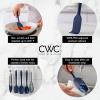 COOK WITH COLOR Silicone Cooking Utensils, Kitchen Utensil Set, Easy to Clean Silicone Kitchen Utensils, Cooking Utensils for Nonstick Cookware, Kitchen Gadgets Set, 5 Pc, Navy with Stainless Steel(Navy)