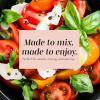 COOK WITH COLOR Mixing Bowls with TPR Lids – 12 Piece Plastic Nesting Set includes 6 Prep and Lids, Microwave Safe Bowl (Black Ombre)(Pink Embossed)