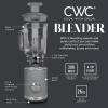 COOK WITH COLOR 300 Watt Blender: Powerful 2-Speed Control with Pulse, 4-Tip Stainless Steel Blades, 25oz (750ml) Jar, and Skid-Resistant Feet, Sage(Grey)