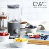 COOK WITH COLOR 300 Watt Blender: Powerful 2-Speed Control with Pulse, 4-Tip Stainless Steel Blades, 25oz (750ml) Jar, and Skid-Resistant Feet, Sage(Grey)