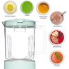 COOK WITH COLOR 300 Watt Blender: Powerful 2-Speed Control with Pulse, 4-Tip Stainless Steel Blades, 25oz (750ml) Jar, and Skid-Resistant Feet, Sage(Sage)