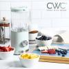 COOK WITH COLOR 300 Watt Blender: Powerful 2-Speed Control with Pulse, 4-Tip Stainless Steel Blades, 25oz (750ml) Jar, and Skid-Resistant Feet, Sage(Sage)