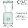 COOK WITH COLOR 300 Watt Blender: Powerful 2-Speed Control with Pulse, 4-Tip Stainless Steel Blades, 25oz (750ml) Jar, and Skid-Resistant Feet, Sage(Sage)