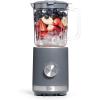COOK WITH COLOR 300 Watt Blender: Powerful 2-Speed Control with Pulse, 4-Tip Stainless Steel Blades, 25oz (750ml) Jar, and Skid-Resistant Feet, Sage(Grey)
