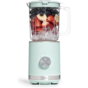 COOK WITH COLOR 300 Watt Blender: Powerful 2-Speed Control with Pulse, 4-Tip Stainless Steel Blades, 25oz (750ml) Jar, and Skid-Resistant Feet, Sage(Sage)